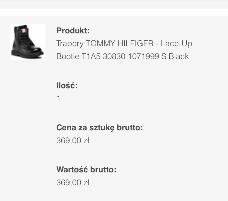 Trapery TOMMY HILFIGER - Lace-Up Bootie R.25