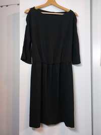 Czarna sukienka Zara 36/S prosta sukienka krótka mała czarna biurowa S