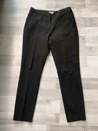 Spodnie czarne proste eleganckie garniturowe damskie H&M 42 XL