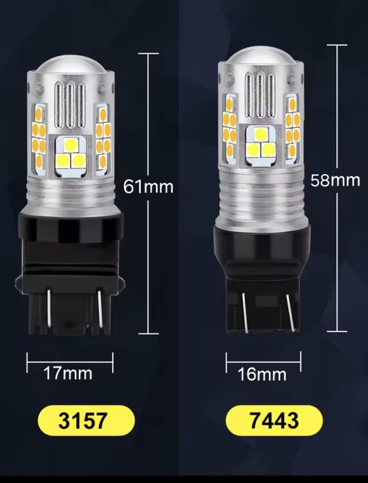 Led лампи T20 7443 W21/5W