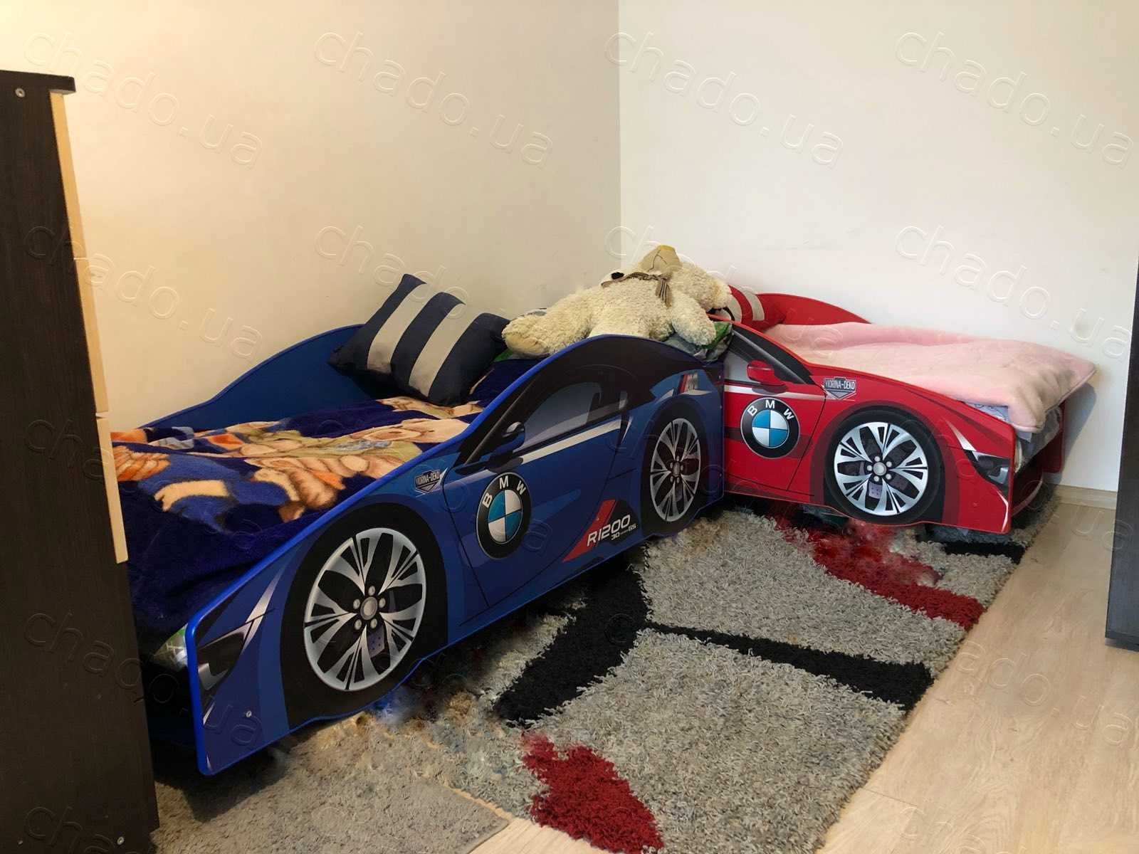 Кровать Машина с Бортами _ БМВ МЕРС АУДІ \ Ліжко Машинка з матрацем.