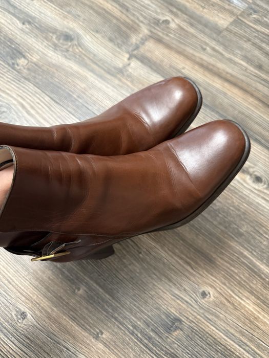 Кожаные ботинки ботильоны Bally