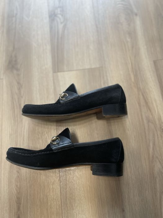 Vintage buty loafersy mokasyny Gucci z lat 80s 90s