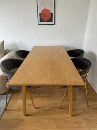Drewniany stół, rozkładany, 130 cm/170 cm, kolor naturalny dąb