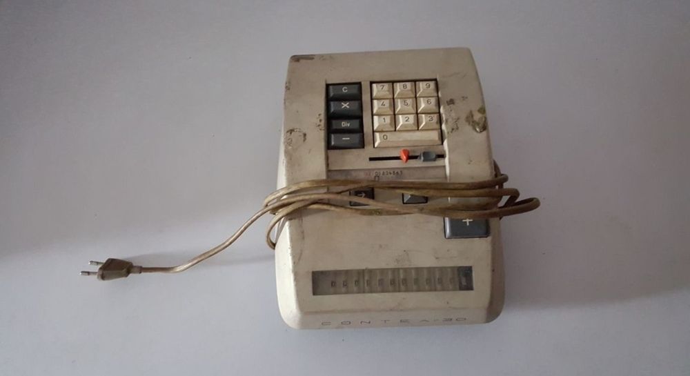 Máquina de calcular vintage