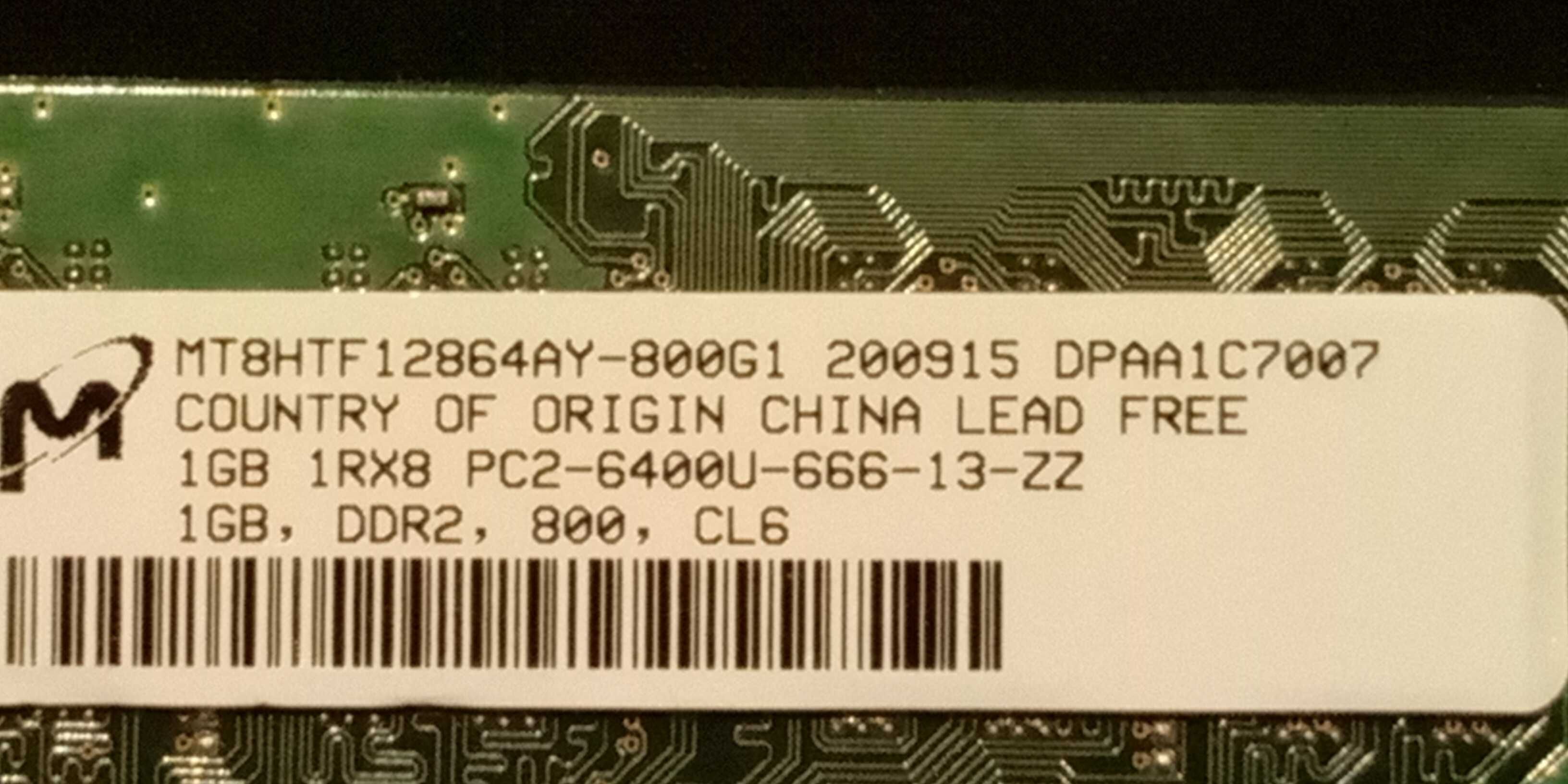 Memórias RAM DDR2 512MB 1GB