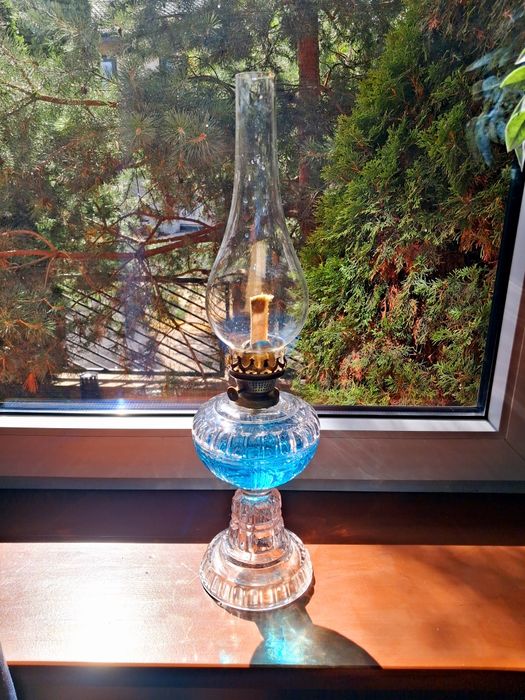 Piękna BREVETE L&B ponad 100-letnia lampa naftowa ! Belgia 1900 rok