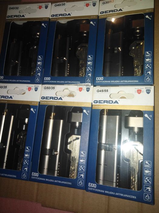 Wkładka bębenkowa antywłamaniowa GERDA EXXO Premium protection rozmiar