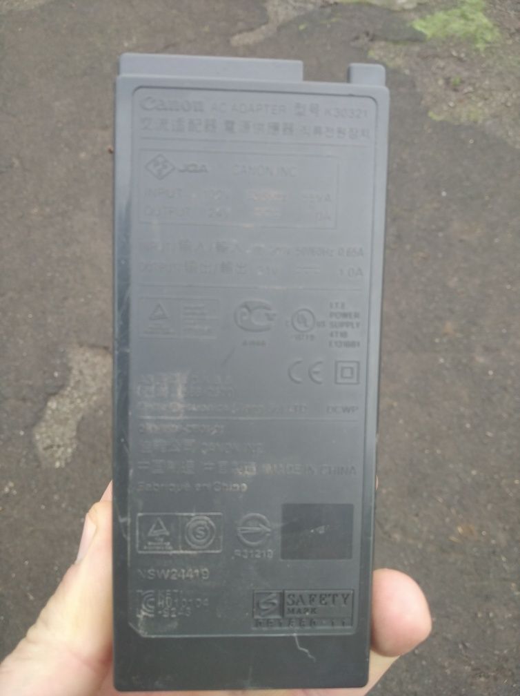 Блок живлення Принтер Canon PIXMA MP280 MP490 MP495 MP270 MP282 MP250