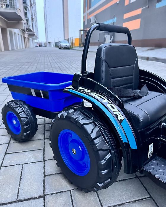 Трактор електромобіль дитячий на акумуляторі з Пультом та причепом