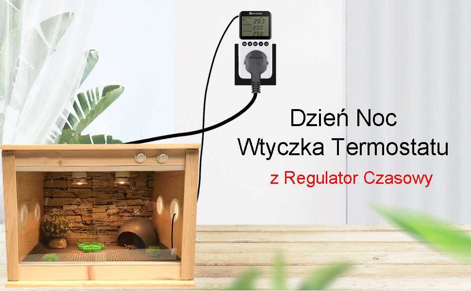 Kontroler temperatury cyfrowy z sondą Termostat Timer- KETOTEK KT3200