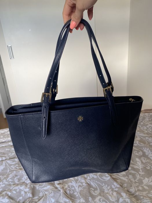 Piękna granatowa torebka Ralph Lauren