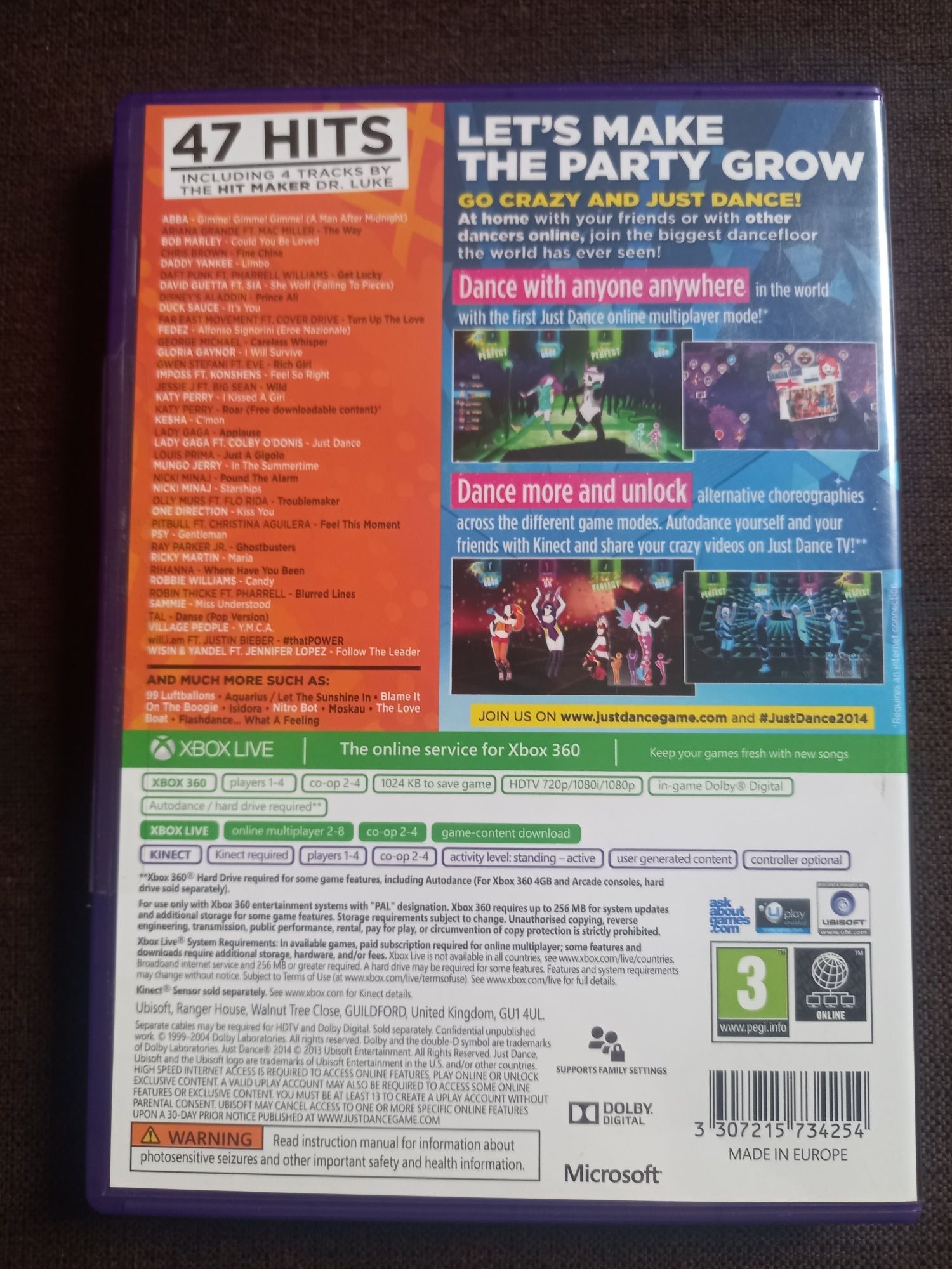 Gra taneczna Just Dance 2014 na konsolę xbox 360 kinect na
