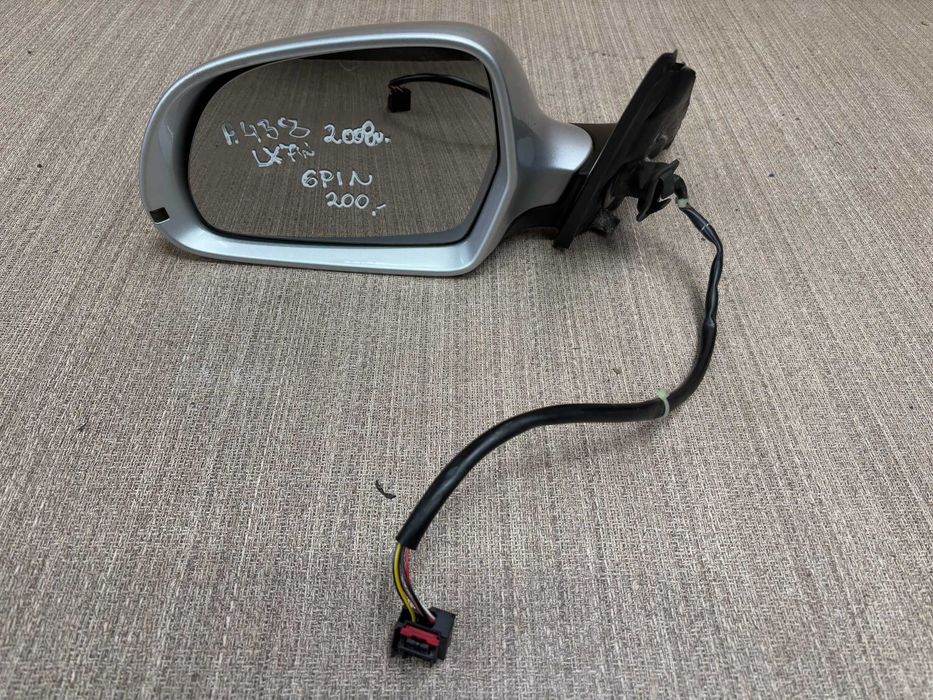 lusterko boczne lewe audi a4 b8 6pin kolor lx7w
