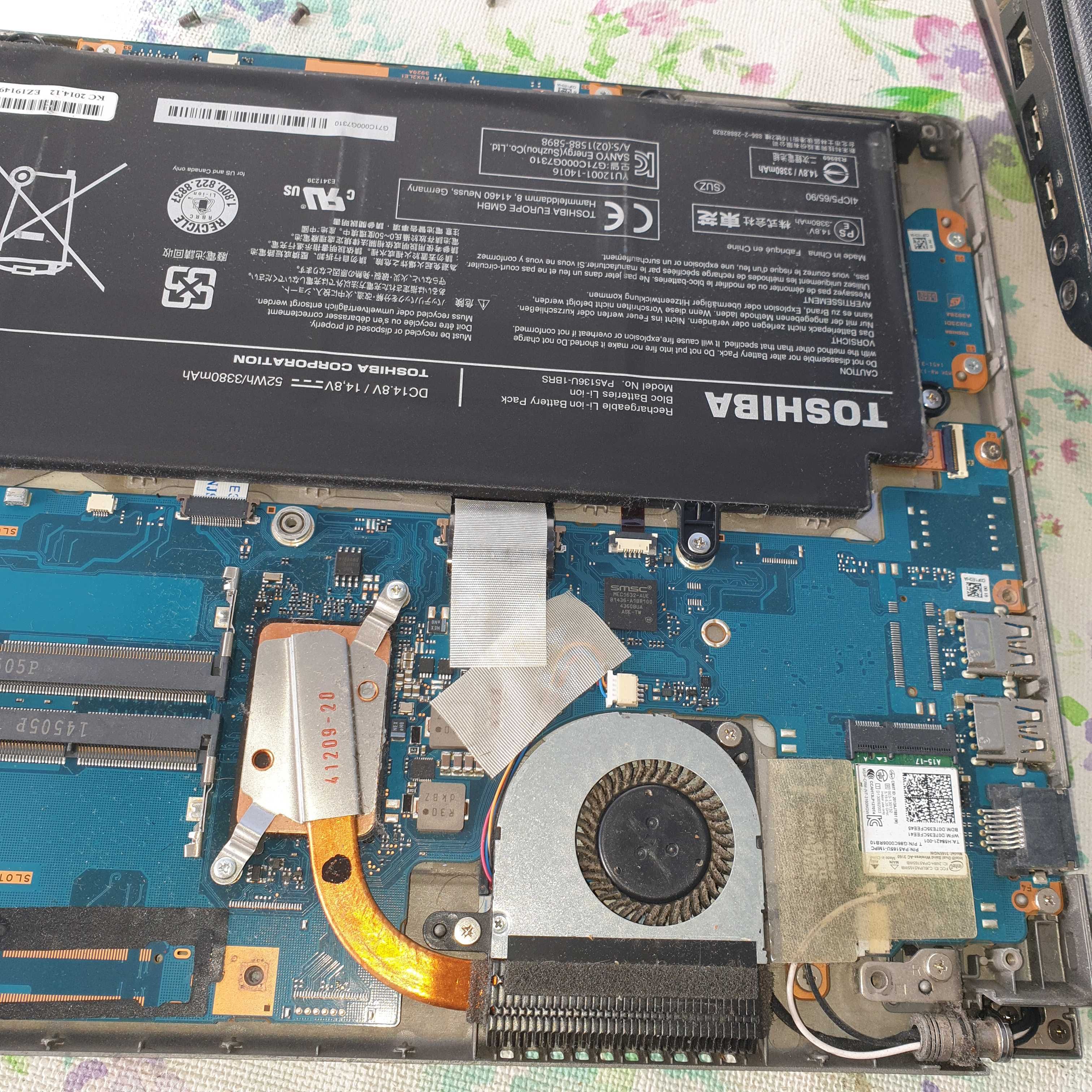 Motherboard toshiba Z30 com processador i3-5005, gráfica 5500, testada