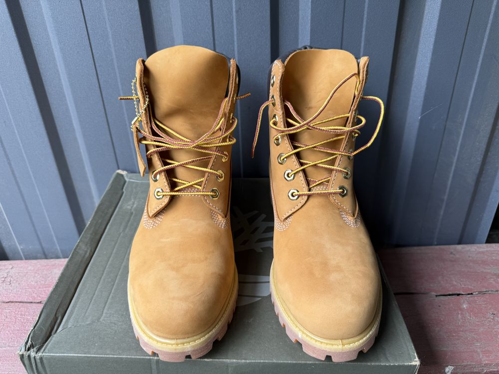 Ботинки TIMBERLAND Premium 6 in waterpoof boot wheat nubuck 9.5