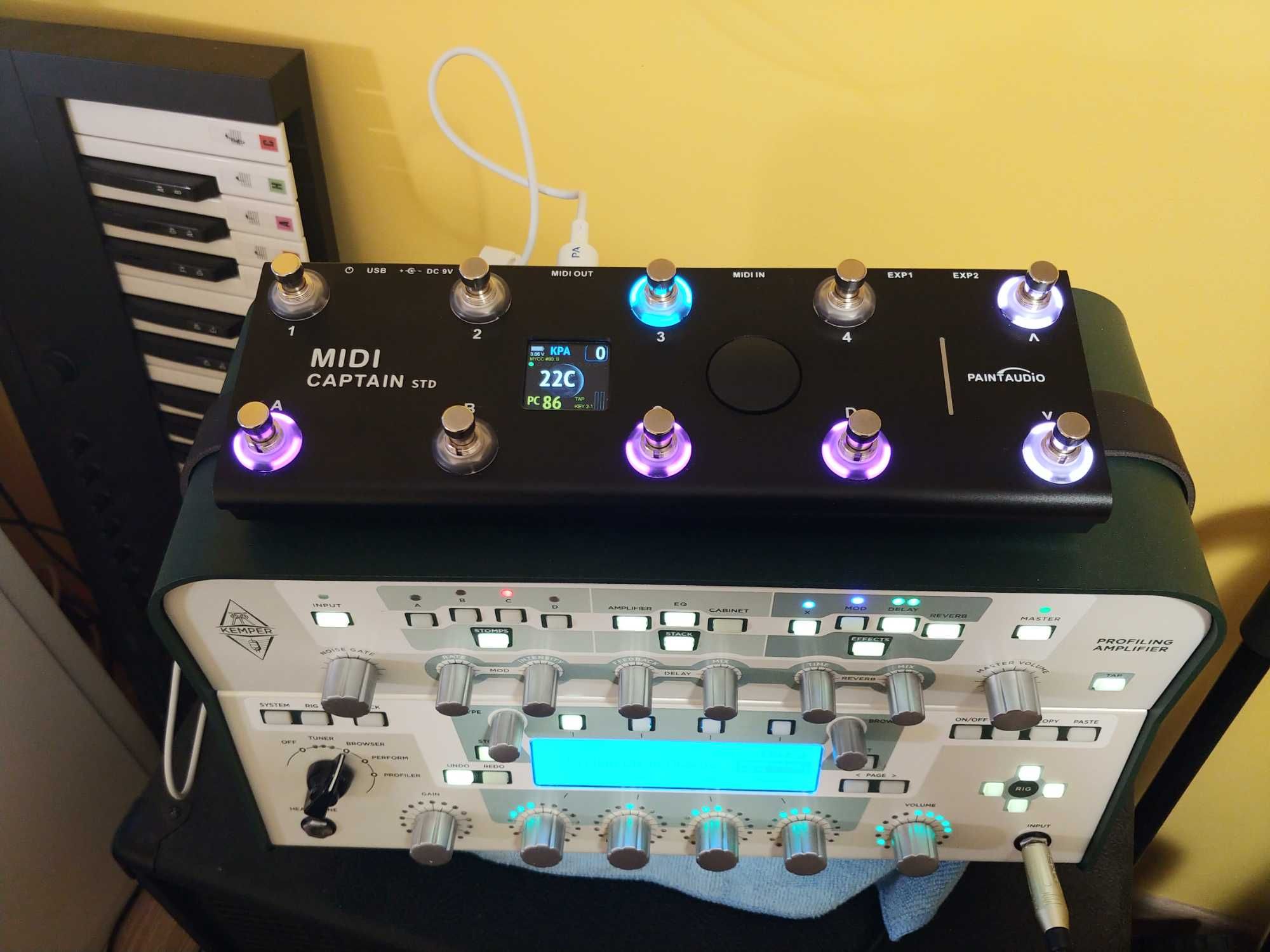 Paintaudio Captain Midi sterownik, kontroler nożny Kemper, Line6, DAW.