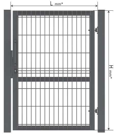 Panel ogrodzeniowy H 133/250 FI 5 - cena za sztukę brutto "WALDI"