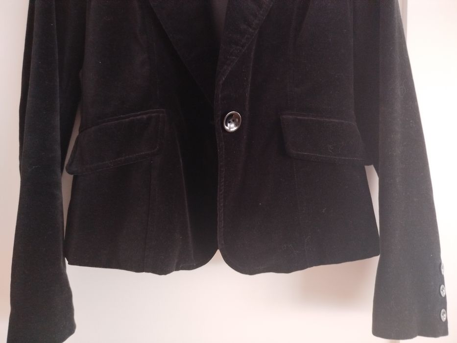 Żakiet z aksamitu/zamszu