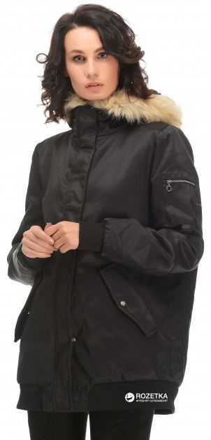 Парка пуховик Zara trafaluc чорного кольору