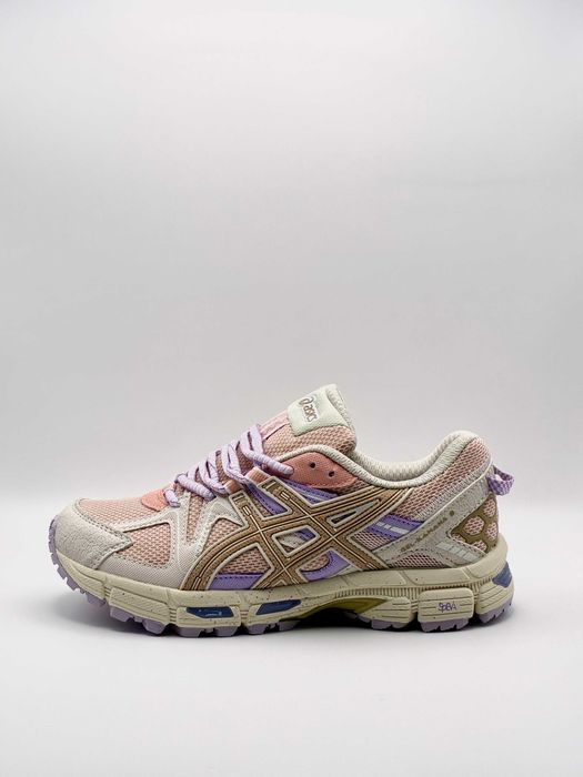 Кросівки жіночі спортивні асікс кахана рожеві бежеві asics gel kahana
