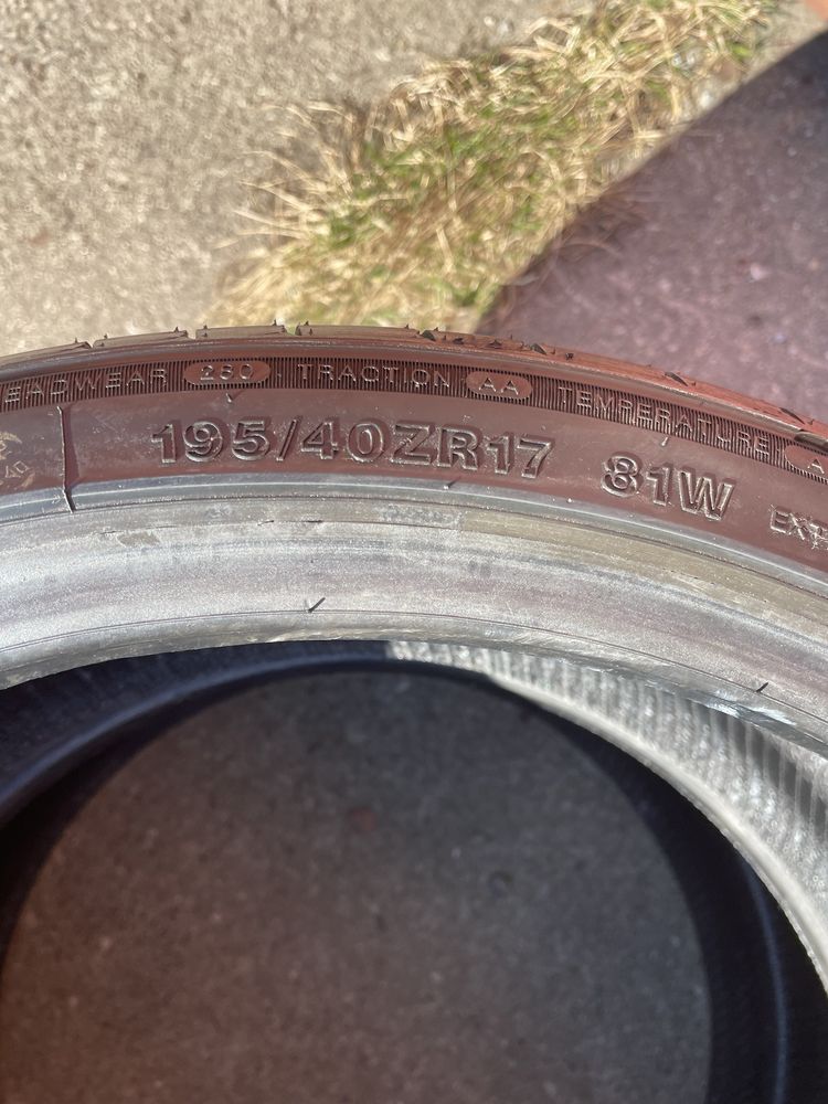 Opony Aplus 195/40ZR17 81W A610 -2szt wielosezonowe DOT 0123 z rantem