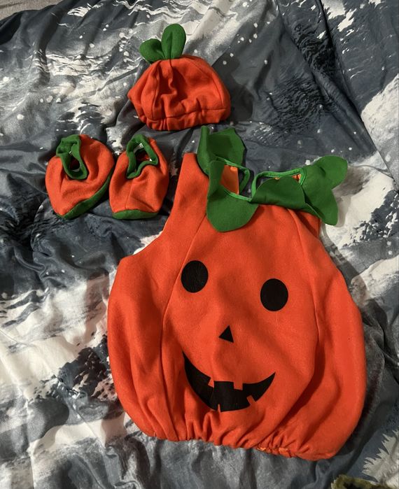 Strój halloween dynia dziecięcy