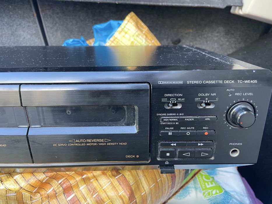 Leitor Cassetes Sony TC-WE405 Avariado