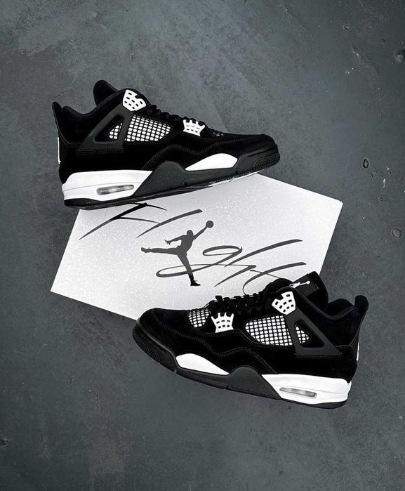 Кросівки Nike Air Jordan Retro 4 Кроссовки Джордан. Термо Осінь Зима