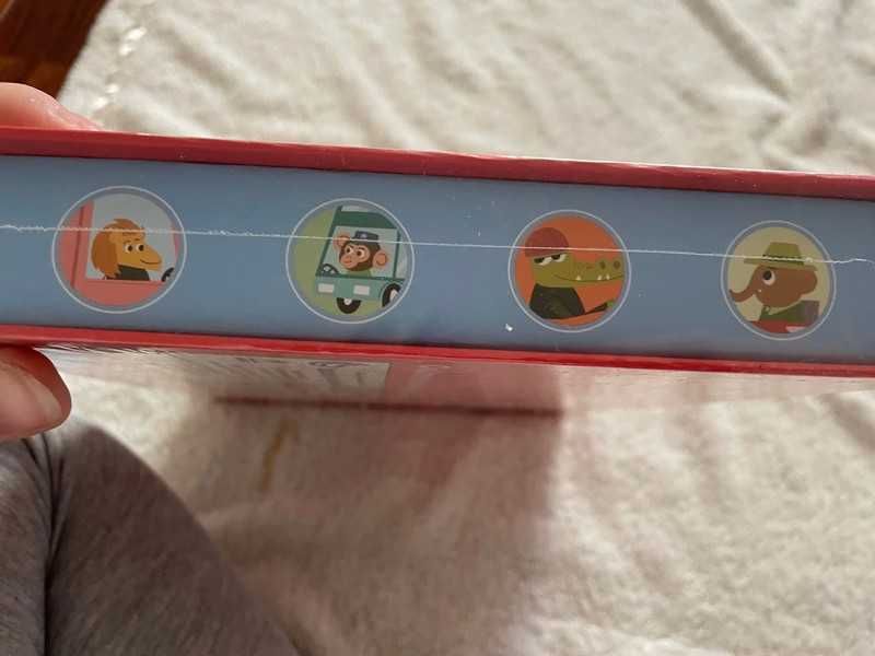 Układanka książka magnetyczna magnesy zwierzątka las 33 el