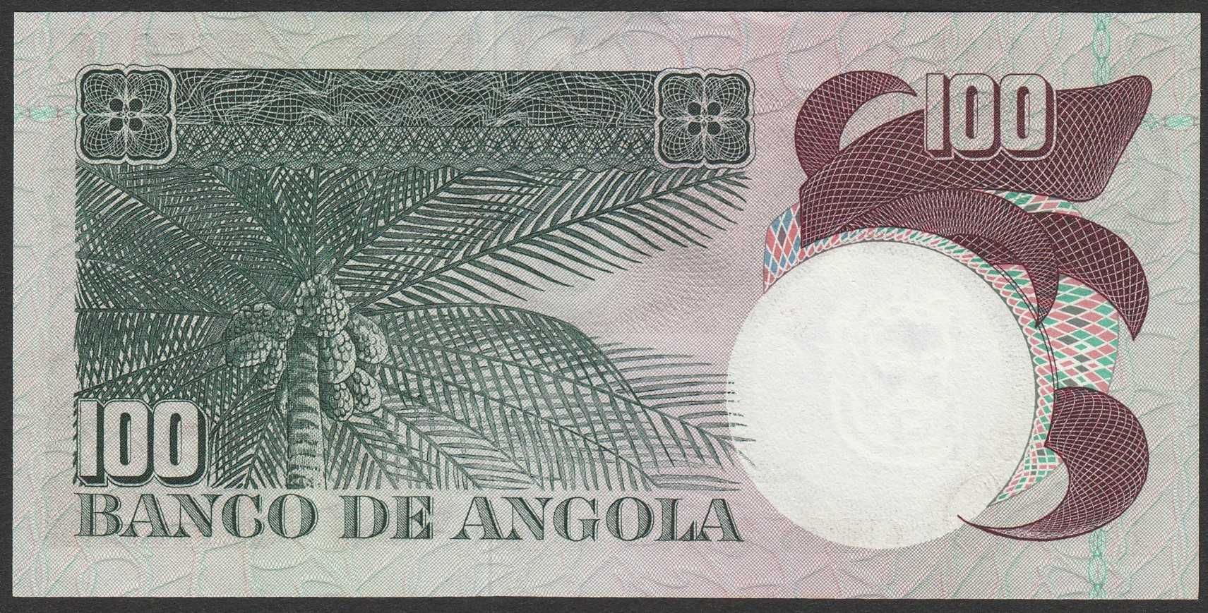 Angola 100 escudos 1973 - Camoes - stan bankowy UNC