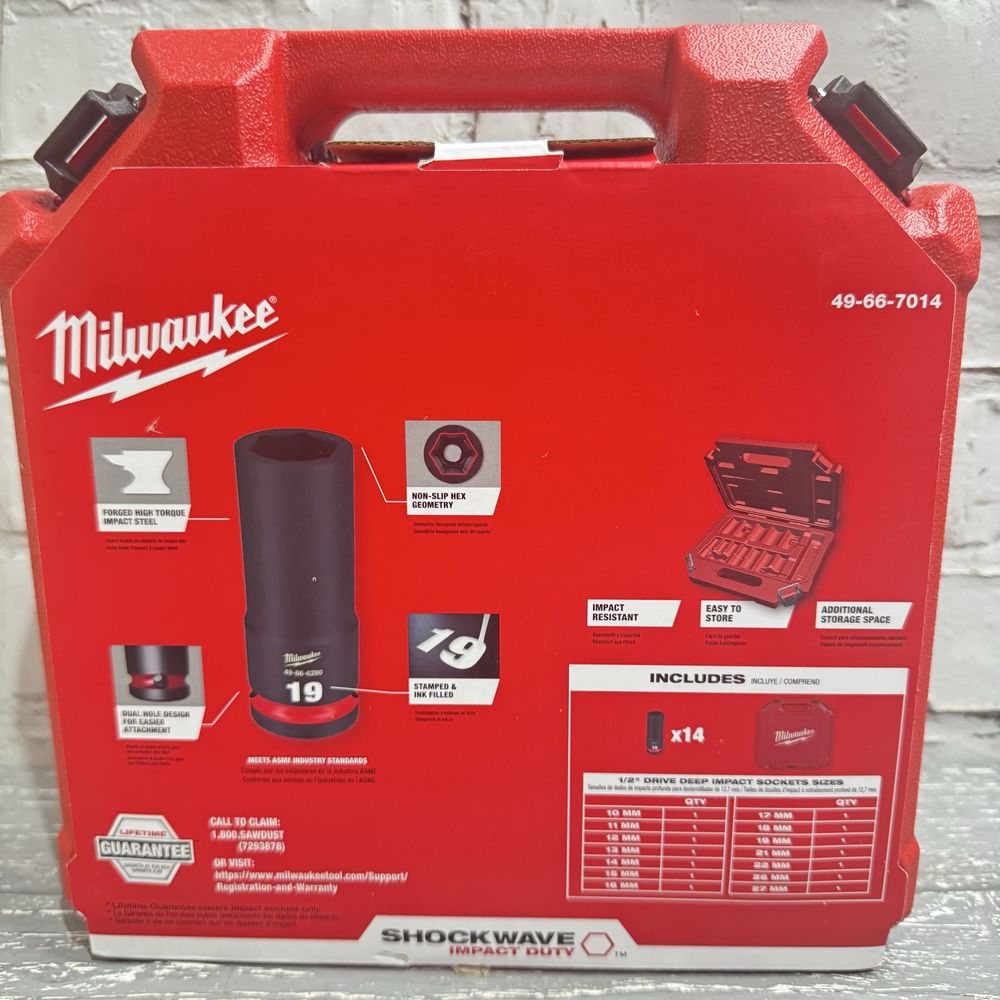 Набір ударних головок 1/2 Milwaukee 49-66-7014
