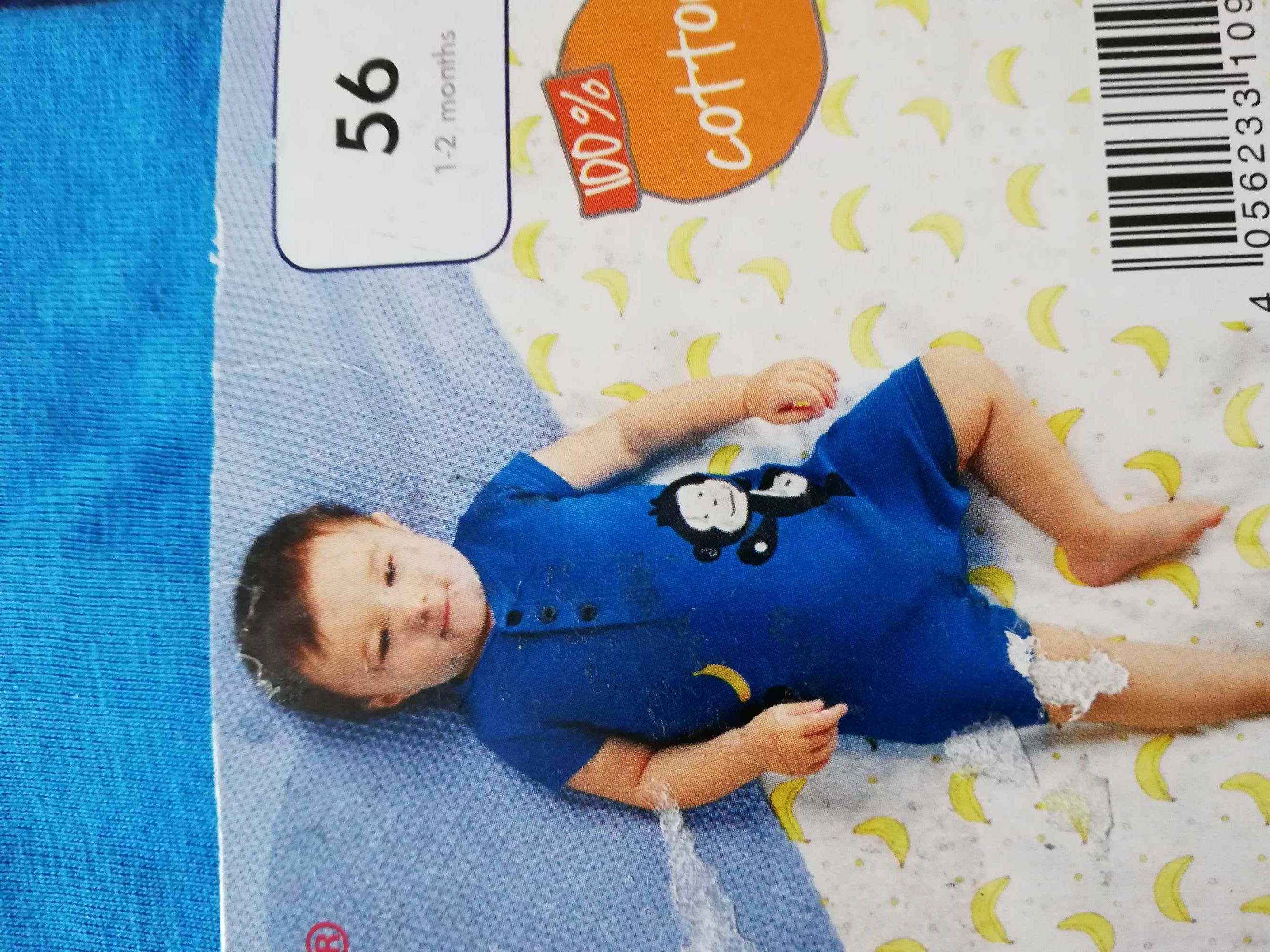 2x body niemowlęce-piżamka /rompers Lupilu 56