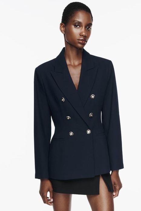 Двубортный жакет двобортовий піджак пиджак zara xl