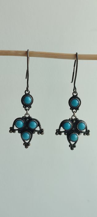 Винтажные серьги 875 пробы