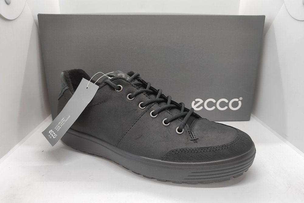 Кожаные 26 27 29,5см теплые кроссовки кеды Ecco Soft 7 Tred оригина
