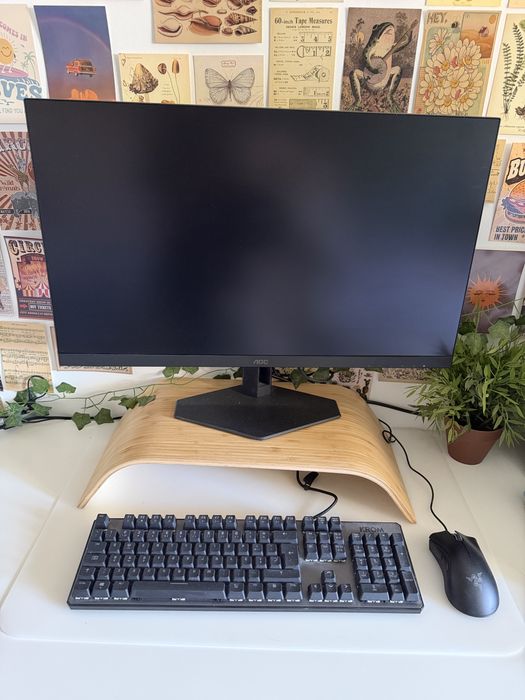 Monitor AOC + Teclado KROM + Rato RAZER