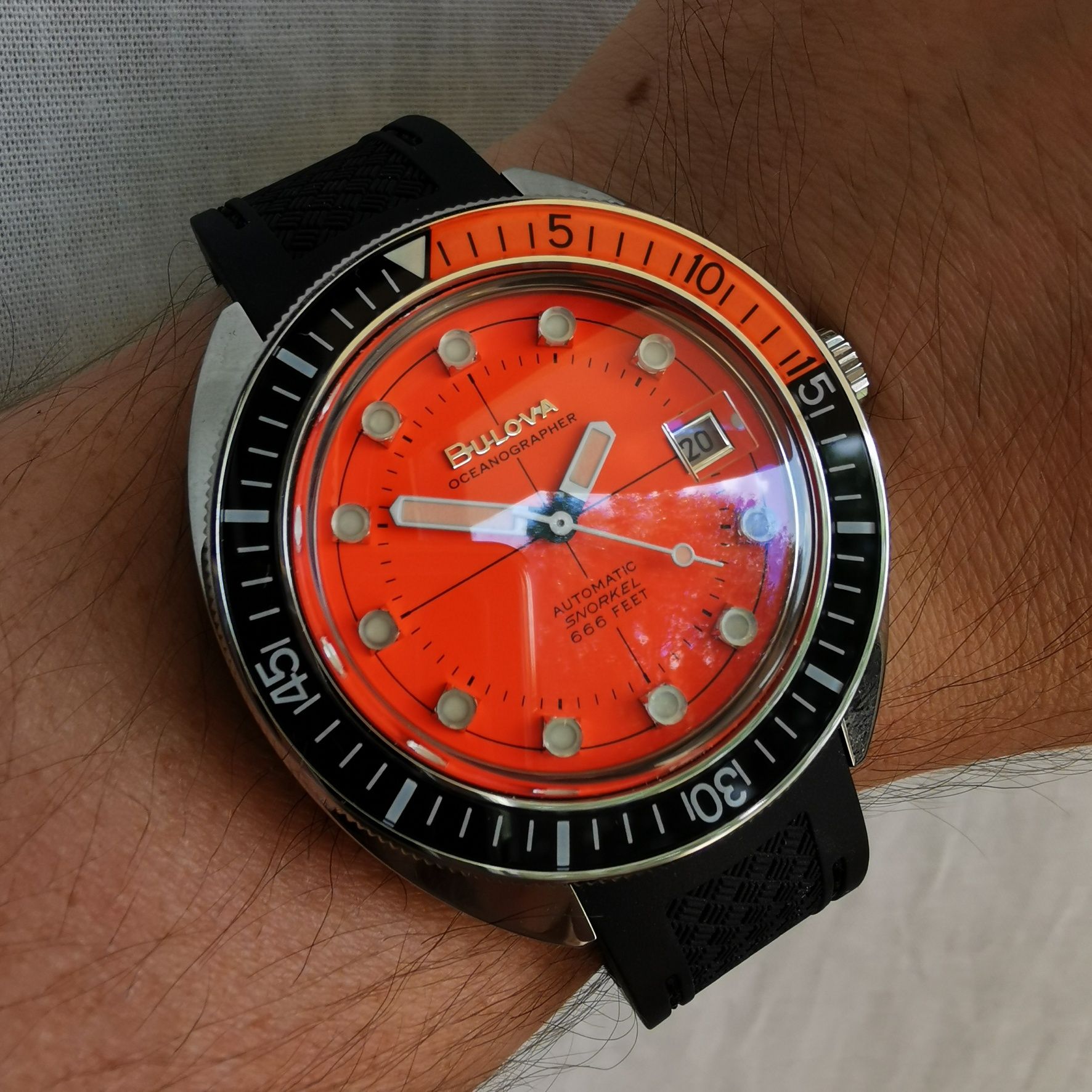 Zegarek Bulova Oceanographer Devil Diver Orange przepiękny na lato!