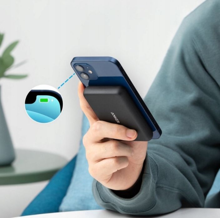 Magnetyczny Powerbank Anker 5000 mAh czarny nowy super cena