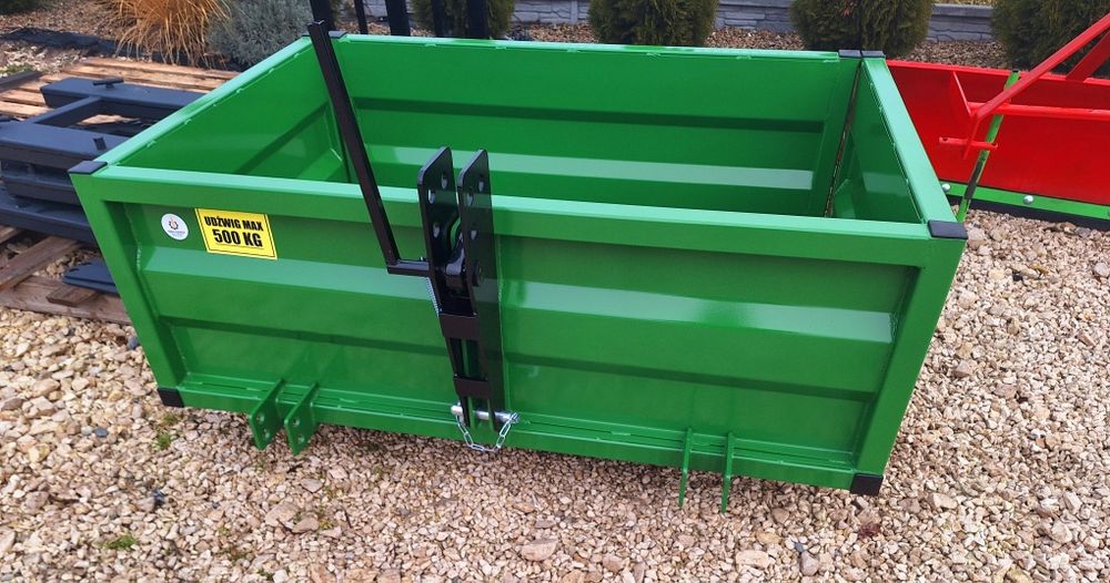 Skrzynia transportowa do ciągnika TUZ przód lub tył Lemiesz do śniegu