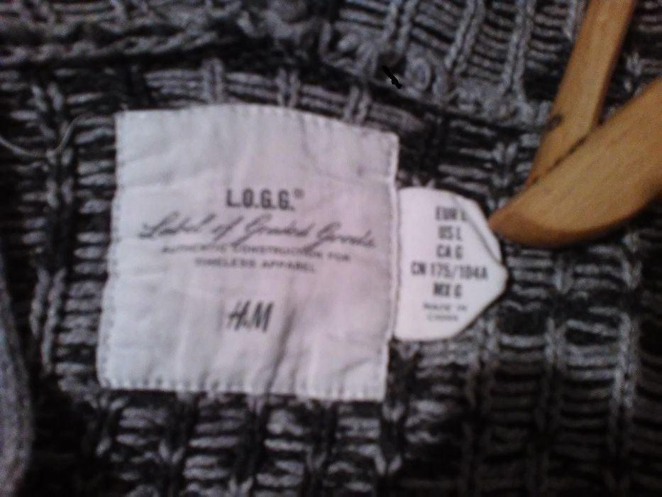 sweter/sweterek, bluza z kapturem- LOGG by H&M 175/104A