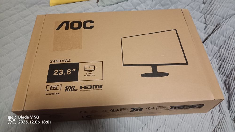 Monitor AOC 23,8 cala 100Hz