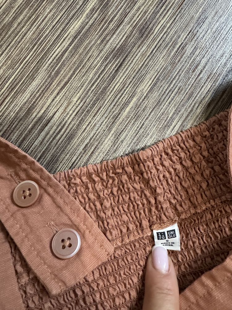 Стильний комбінезон з суміші льону та віскози Uniqlo, розмір S