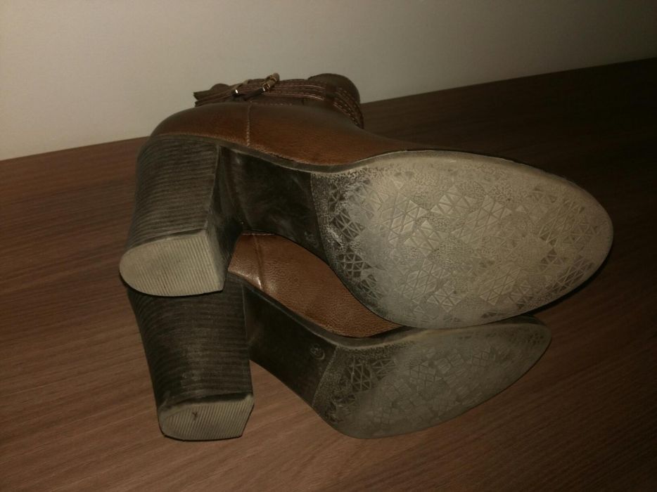 Graceland Deichmann Buty damskie Wiosenne Botki Brąz 39