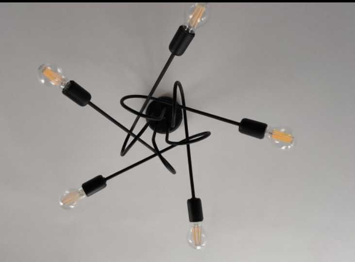 żyrandol supeł, 5 żarówek, Sollux Lighting, loft