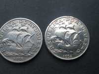 2 moedas de 10$00 anos de  1932/34 prata  MBC ver fotos