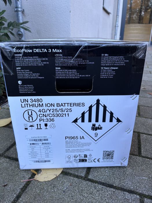 Зарядна станція EcoFlow Delta 3 Max 2048 вт*год LiFePo4 В НАЯВНОСТі