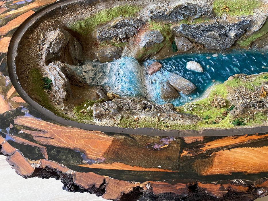 Кавовий, журнальний стіл діорама