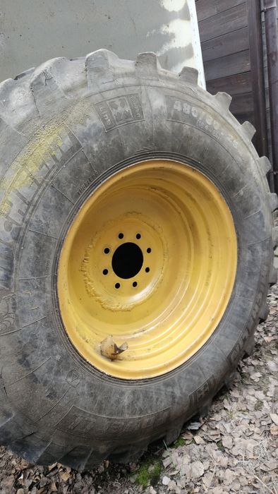 felga koło opona cat caterpillar 428c 428d 432d 100% sprawna