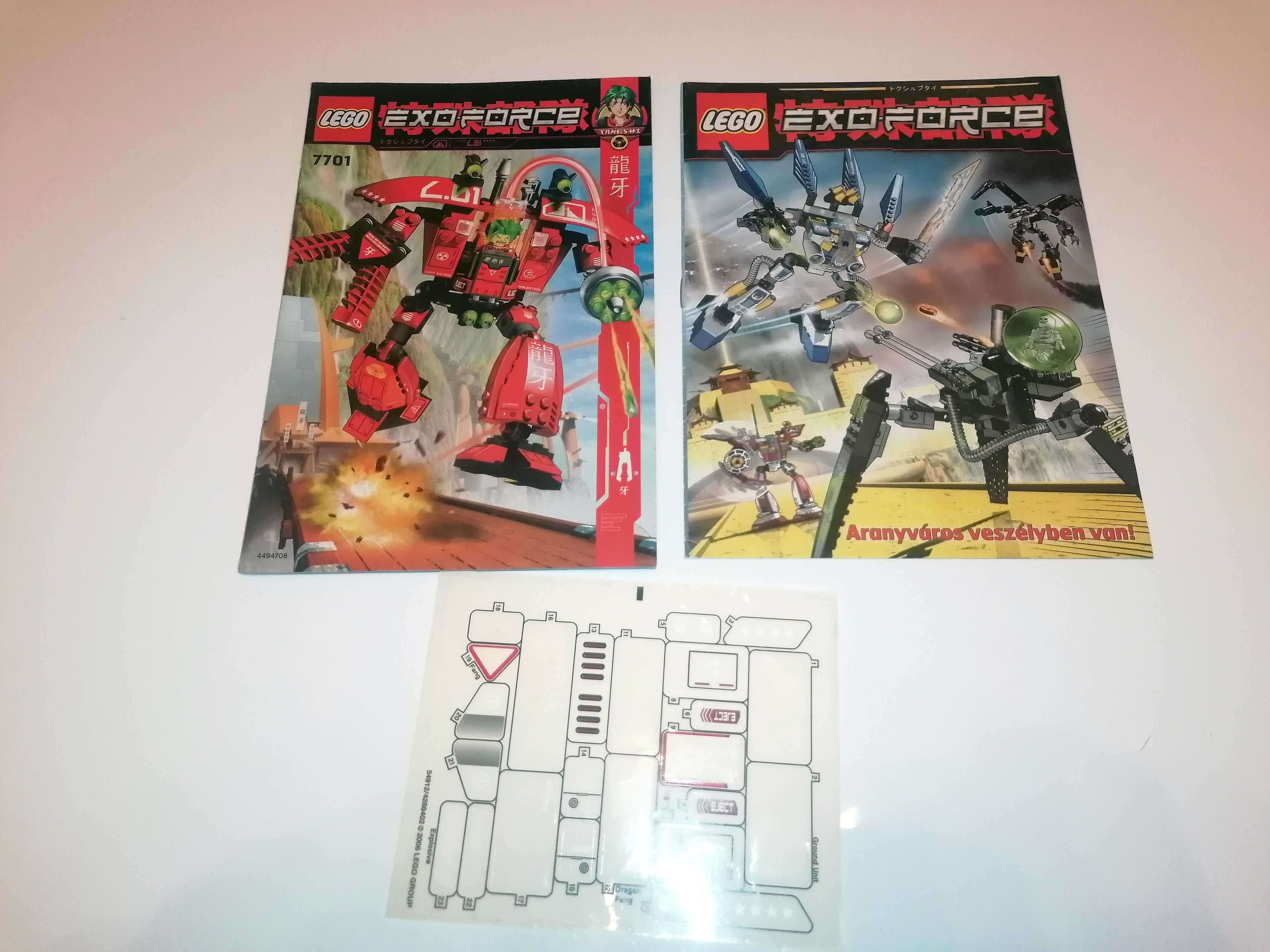 Instrukcja Lego Exo-force 7701 + broszura i naklejki